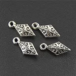 50 ks Přívěsek na řetízek ve tvaru kosočtverce | šperkové komponenty | přívěsky na výrobu šperků