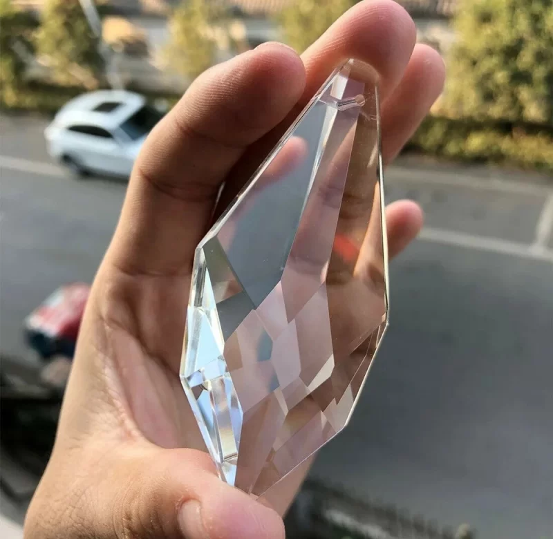 Křišťálový přívěsek pro dekoraci diy | závěsná dekorace, čiré sklo