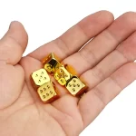 5 ks Kovové kostky | hrací kostky | herní příslušenství