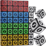 10 ks Herní kostky pro RPG a deskové hry | sada kostek, příslušenství pro deskové hry