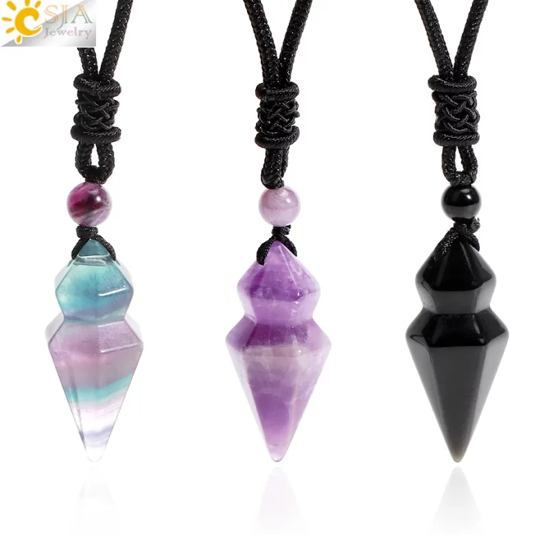 Přírodní náhrdelník z krystalů | dámský šperk, amulet