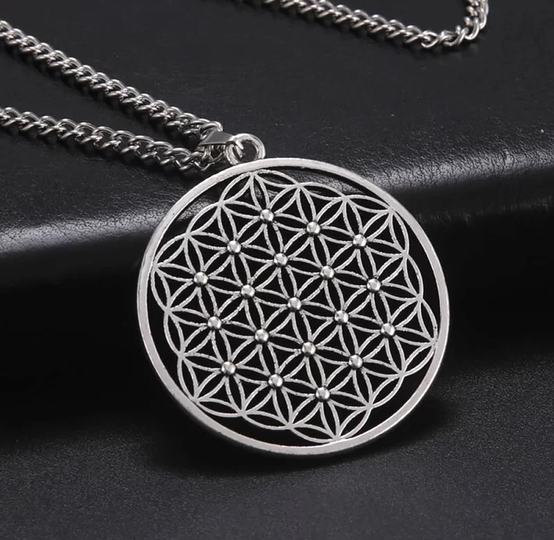 Květ života přívěsek s mandalou | přívěsek na krk | ochranný amulet