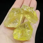 Přírodní citrín surový kámen žlutý minerál | kámen, domácí dekorace