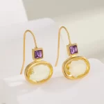 Elegantní visací náušnice ve zlatém designu | Náušnice dámské, šperky dámské