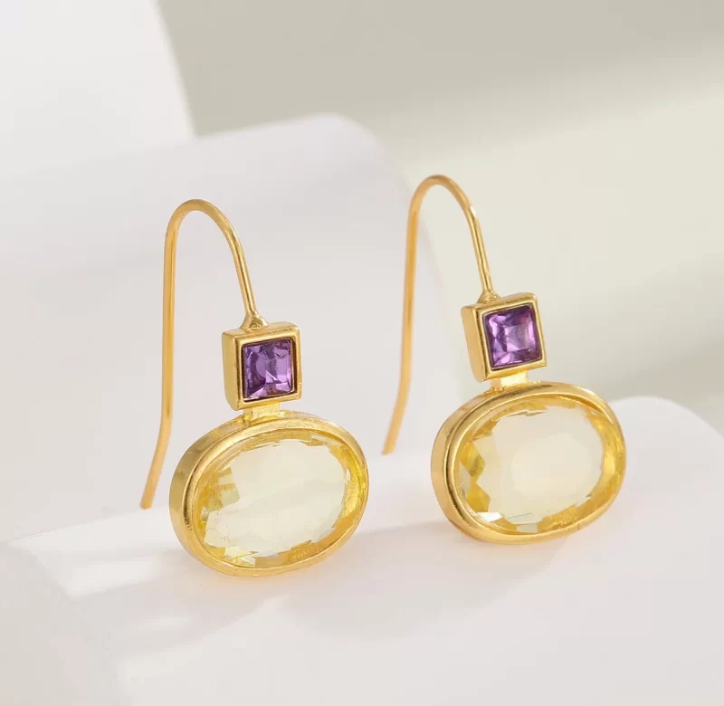 Elegantní visací náušnice ve zlatém designu | Náušnice dámské, šperky dámské