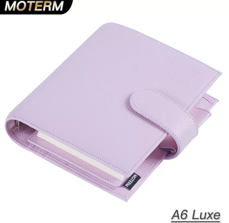 Kožený plánovací diář A6 s kroužkovou vazbou | plánovací diář, kožený zápisník