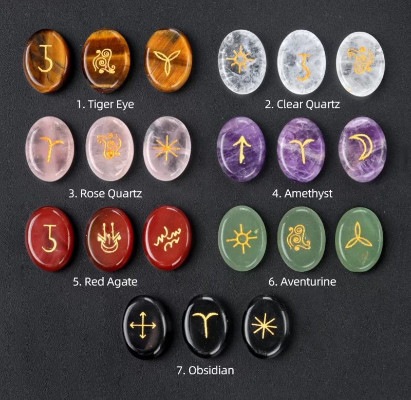 13ks Runové kameny | čarodějnické kameny | přírodní minerály