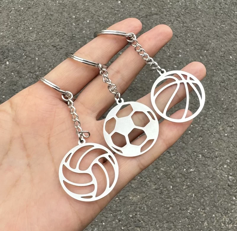 Sportovní přívěsek na klíče z kovu | kovová klíčenka, sportovní přívěsek