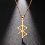Amulet lásky a klidu se severskými runami | vikingský amulet, runový přívěsek
