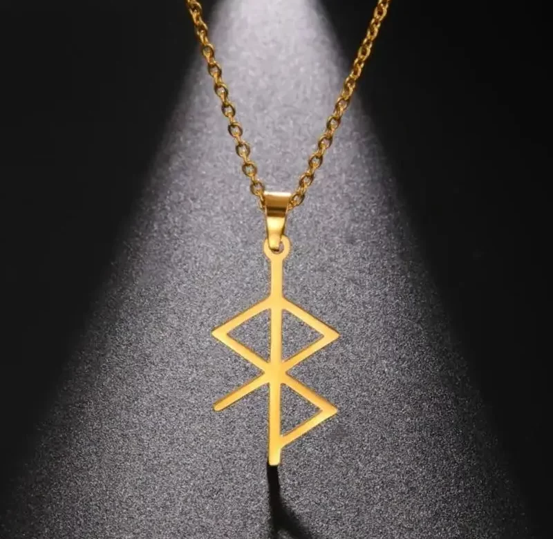 Amulet lásky a klidu se severskými runami | vikingský amulet, runový přívěsek