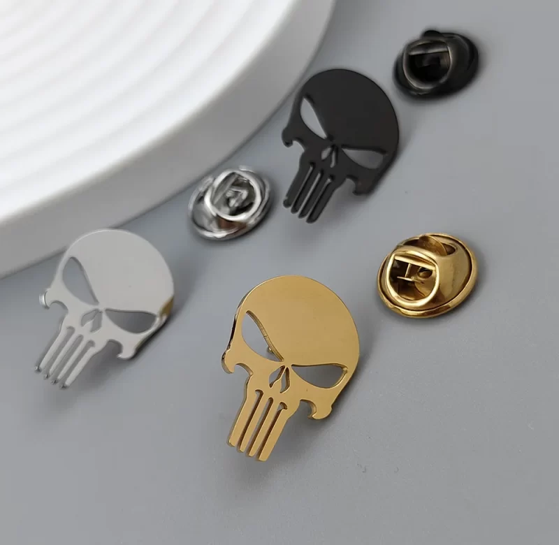 Lebková brož z oceli | šperk