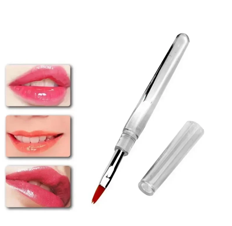 Štětec na rty s krytem pro precizní líčení | kosmetické pomůcky