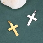 Křížový přívěsek z nerezové oceli | ocelový přívěsek, šperky diy