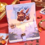 Roztomilý kouzelnický diář s magnetickým zapínáním | diář pro studenty, kožený zápisník