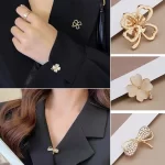 Minimalistická dámská brož | Elegantní brož, kovová brož
