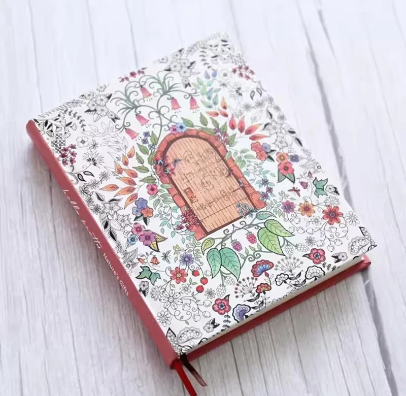Kreativní zápisník s tvrdými deskami | ilustrovaný deník | barevný notepad