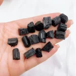 Černý turmalín přírodní kámen | minerální kámen, přírodní kámen