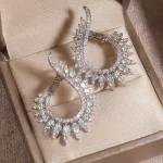 Luxusní náušnice se zirkony | Elegantní šperky pro ženy
