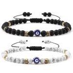 Náramek minerální 4 mm korálky | unisex náramek, ochranný náramek