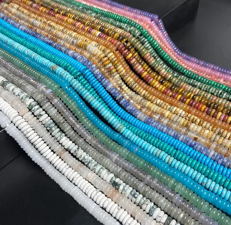 Ploché heishi korálky 2x6mm | výroba šperků