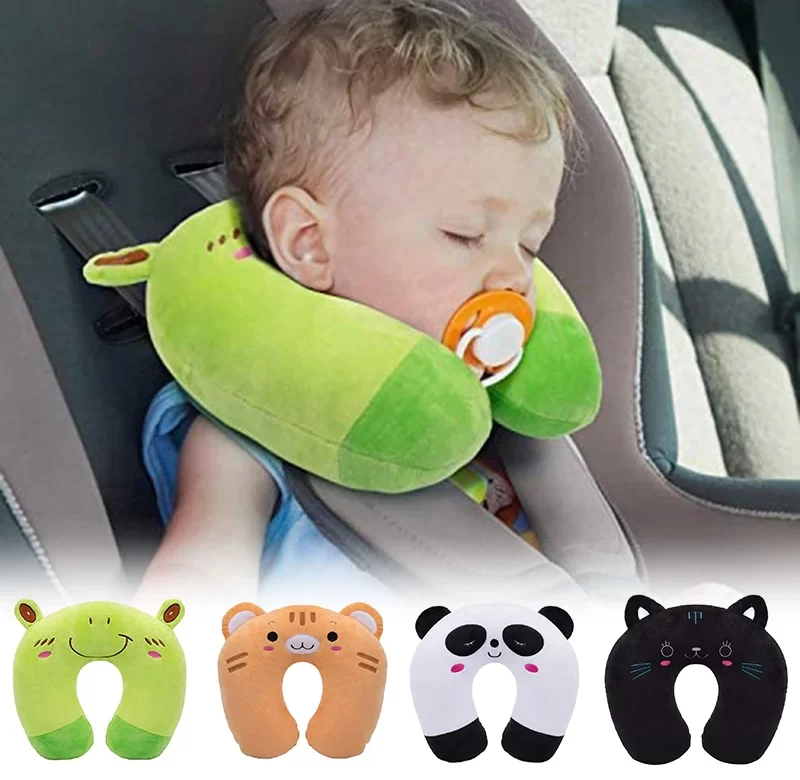 Dětský cestovní polštář plyšový | polštářek, cestovní polštář