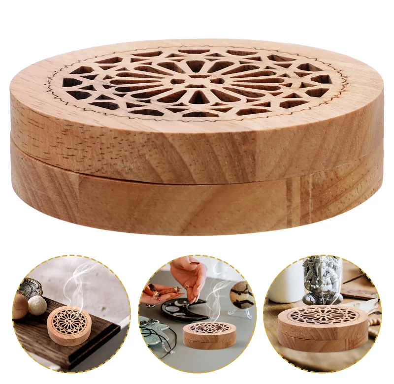 Dřevěný aroma box na vonné kužely | Kadidlový box, aroma držák