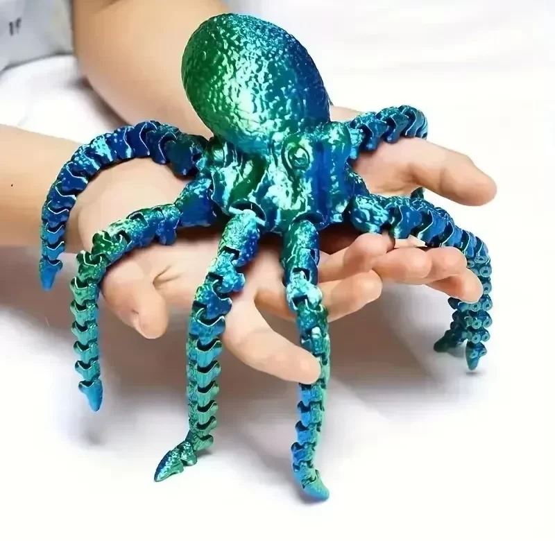 3D tištěná chobotnice 19 cm | akvarijní dekorace