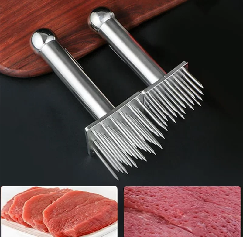 Nerezový masový tenderizér pro měkké maso | Naklepávač masa, kuchyňské kladivo