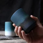 Keramický japonský hrnek s kameninovým designem 220 ml | kuchyňské vybavení