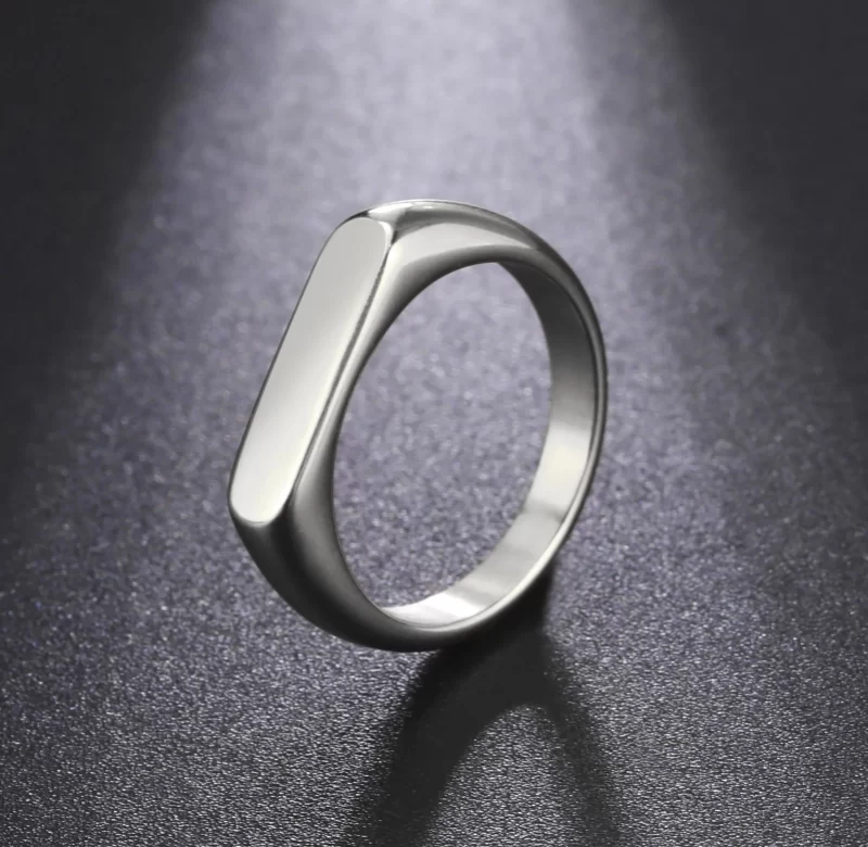 Ocelový široký prsten minimalistický | šperk