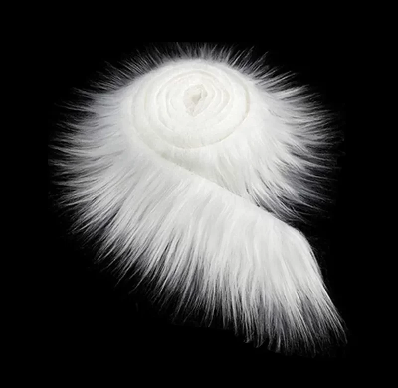 1,5 m Umělá kožešina s dlouhým vlasem na šití | kožešinová látka, dekorativní kožešina