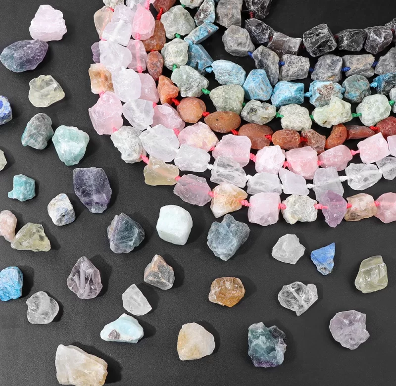 Surové minerální korálky 20-30mm | přírodní kameny, minerální korálky
