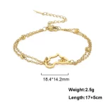 Dvojitý řetízek zlatý