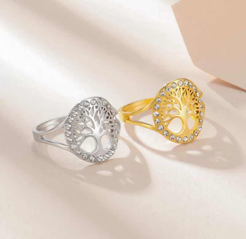 Prsten Strom života se zirkonem | Dámský šperk