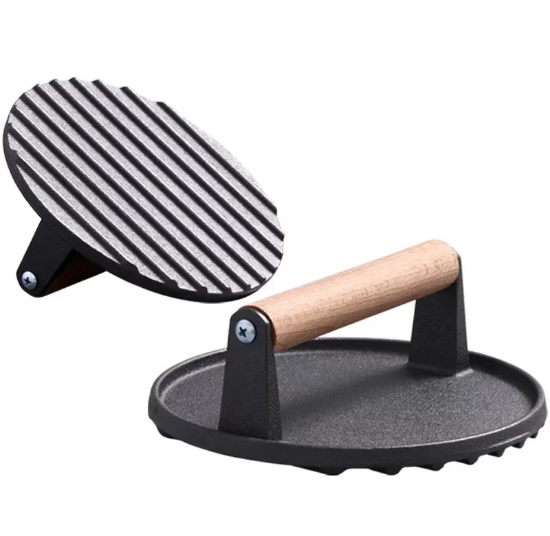 Litinový lis na maso pro grilování | kuchyňské vybavení