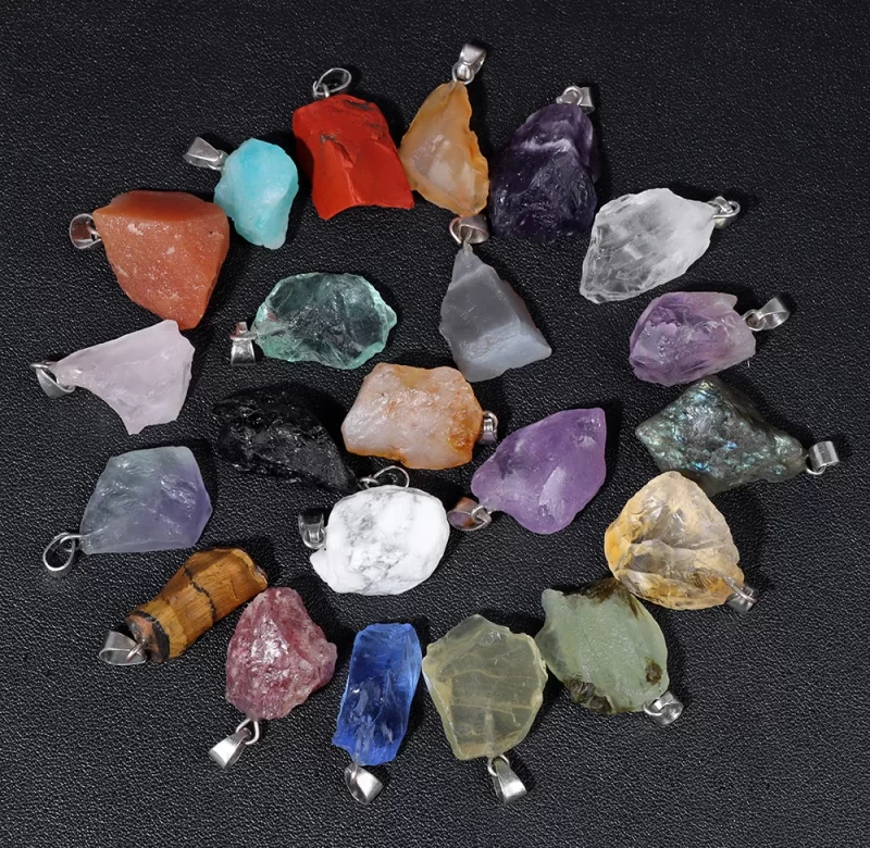 Přírodní kámen surový | přívěsek, minerální šperk 5 ks