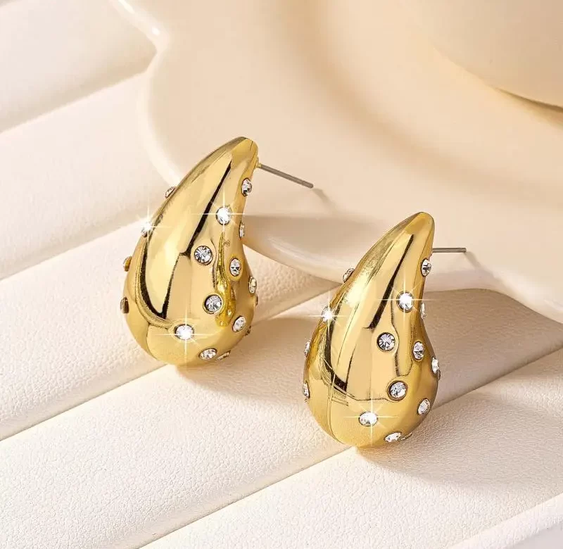 Luxusní náušnice s krystaly | dámské šperky, stylové doplňky 2 ks