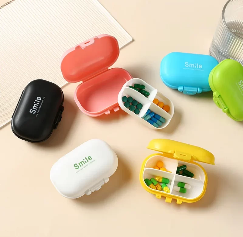 Přenosný dávkovač léků | Cestovní lékovka, pilulkový box