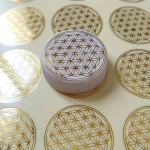Květ života průhledná samolepka 3cm | Ozdobná samolepka, PVC nálepka