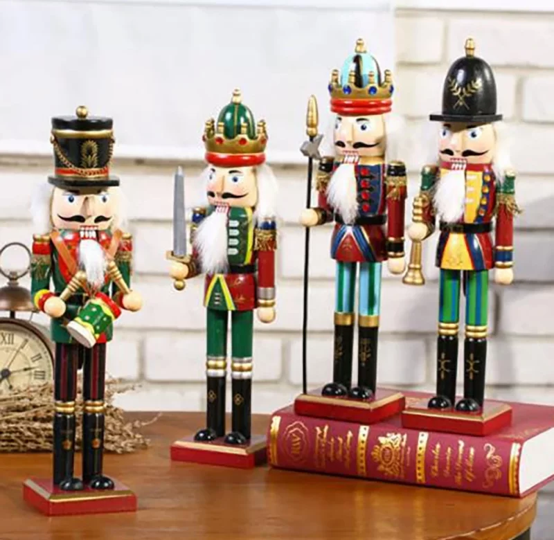 Louskáček figurka 30 cm dřevěný | vánoční ozdoba, vánoční figurka