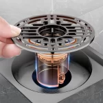 Podlahová vpusť proti zápachu a hmyzu | odtoková mřížka, koupelnový sifon