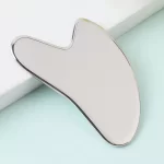 Nerezová gua sha deska pro masáž svalů | Masážní destička, tělová masáž