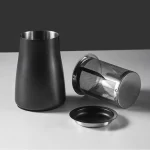 Nerezový filtr na kávu s víkem | příprava kávy