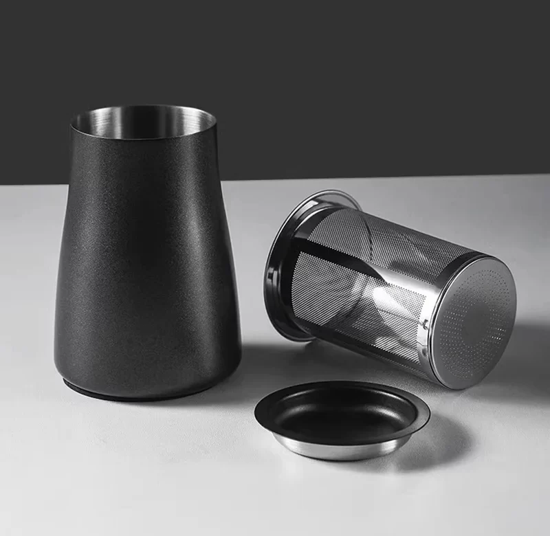 Nerezový filtr na kávu s víkem | příprava kávy