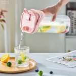 Velkokapacitní plastový džbán s víkem | nádoba na nápoje, dávkovač nápojů