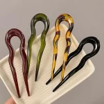 Vlásenka do vlasů geometrická acetátová | módní spona, stylová vlásenka