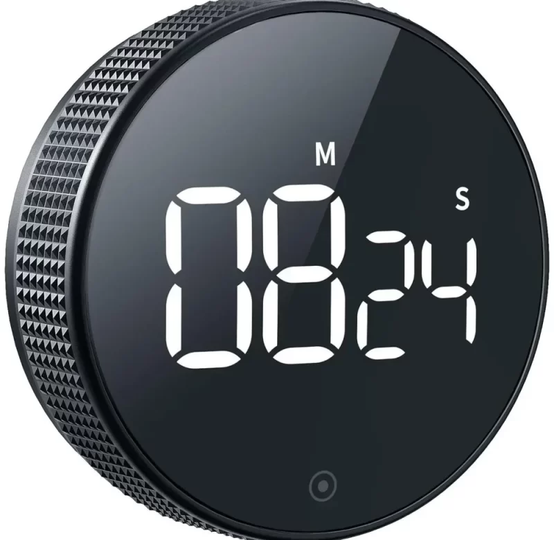 Kuchyňský digitální časovač s magnetem a tichým chodem | Časovač, odpočítávací hodiny