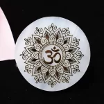 Selenitový disk pro harmonizaci energie | feng shui kámen, harmonizující dekorace