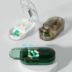 Přenosný box na drcení léků s úložným prostorem | lékový drtič, úložný box