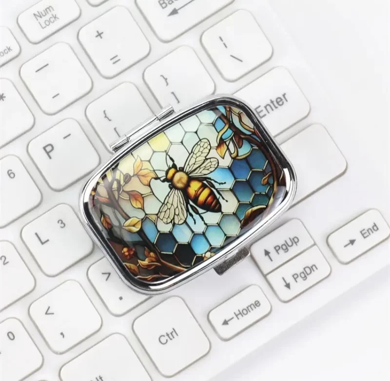 Cestovní pouzdro na léky s víkem | organizér léků, krabička na léky